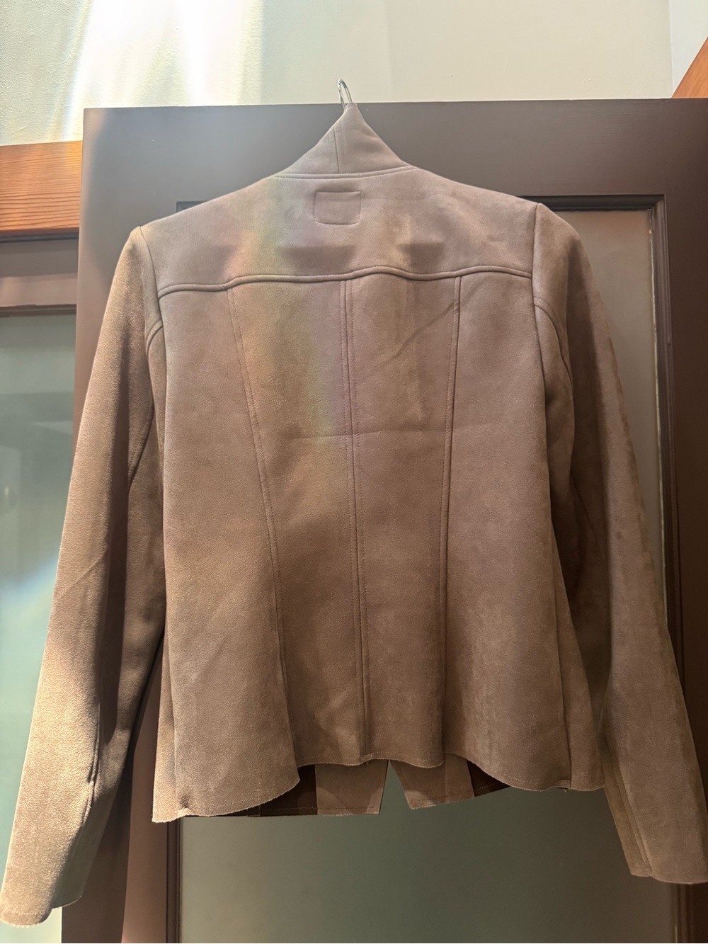 Kut From The Kloth Carina Faux Suede Drape Moto Jacket - Picture 3 of 5